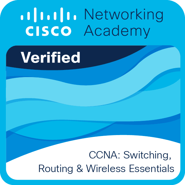 CCNA: Switching, Routing, and Wireless Essentials badge